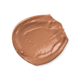 A swatch of slightly shimmery, rosy-bronze Charisma skin tint.