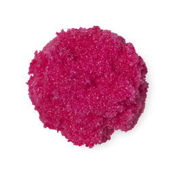 A sample of fuchsia pink Cherry sugar lip scrub.