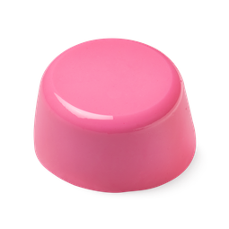 Conga. A bubblegum pink, glossy looking, cylindrical shaped shower jelly, which is slightly wider at the base than at the top.