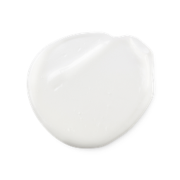 A swatch of smooth, light, bright white Enchanted eye cream.