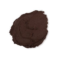 A swatch of thick, chocolately brown Glen Cocoa face mask.