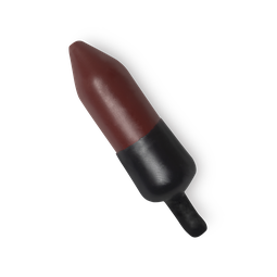 Kinshasa. A rich, deep red lipstick refill, protected by a wax outer layer, which features a tab for easy removal.