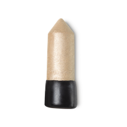 Linnet Glow Stick. A shimmery, peachy, light gold coloured crayon shaped solid highlighter.