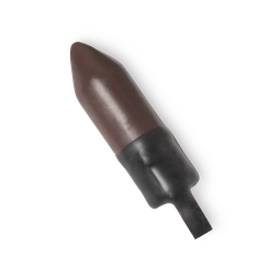 Minsk. A rich espresso brown lipstick refill, protected by a wax outer layer, which features a tab for easy removal.