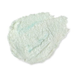 A blue-tinged swatch of white Ocean Salt. The salt is visible in the texture.