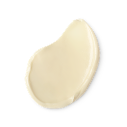 A swatch of buttery cream coloured Pansy body lotion.