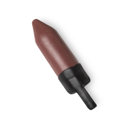 Riga. A rich, apricot nude colour lipstick refill, protected by a wax outer layer, which features a tab for easy removal.