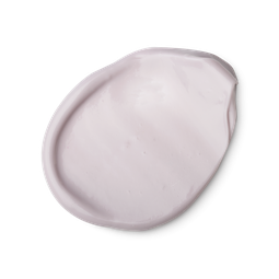 A swatch of creamy lilac coloured Sleepy body lotion.