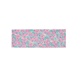 Sleepy Tenugui Wrap, light blue and pink clouds and stars cover this rectangular wrap.
