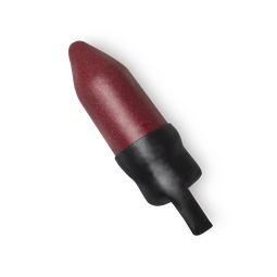 Antananarivo. A shimmery, metallic raspberry red lipstick refill, with a wax outer layer, which features a tab for easy removal.