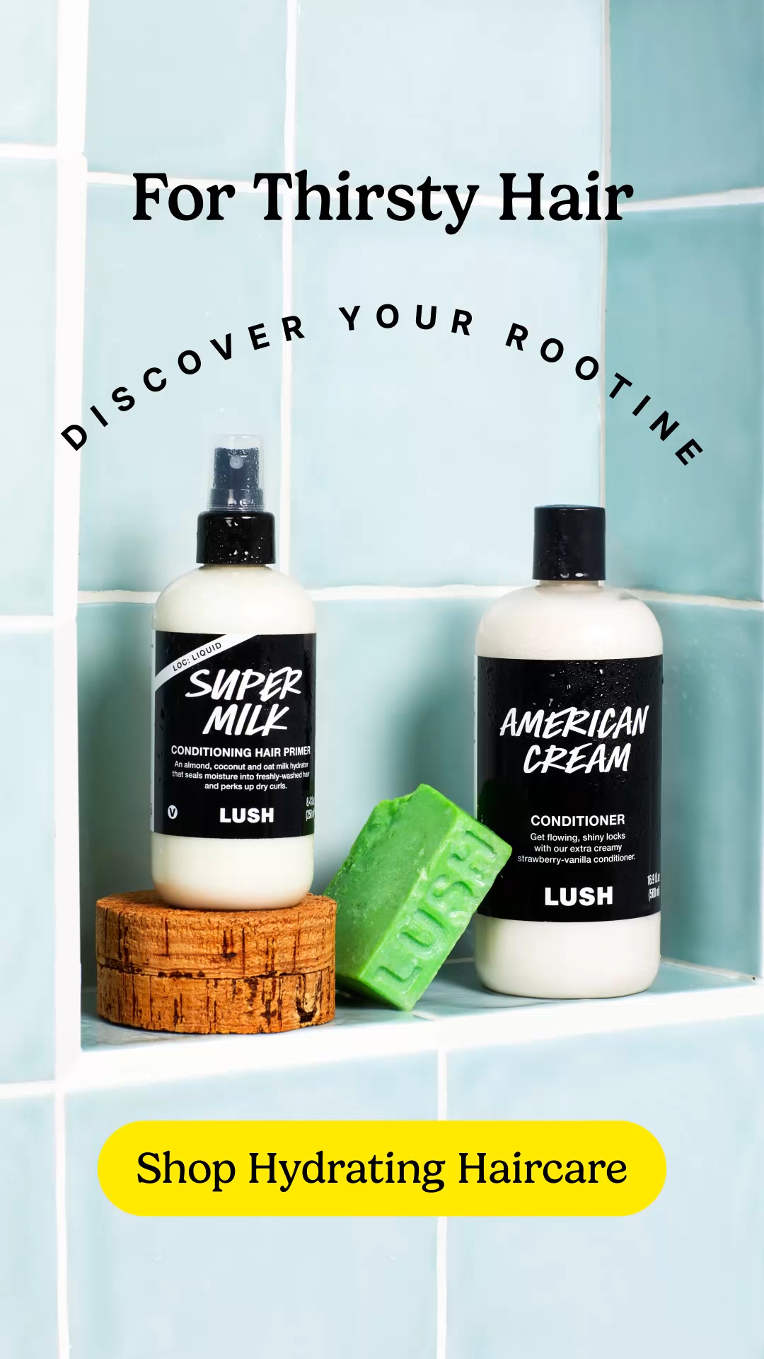 Lush Haircare Hydration Strength Volume and Shine for Healthy Hair LUSH