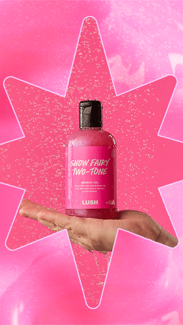 Lush Cosmetics Snow Fairy Shower Gel hot 8.4 & Dust 7.0