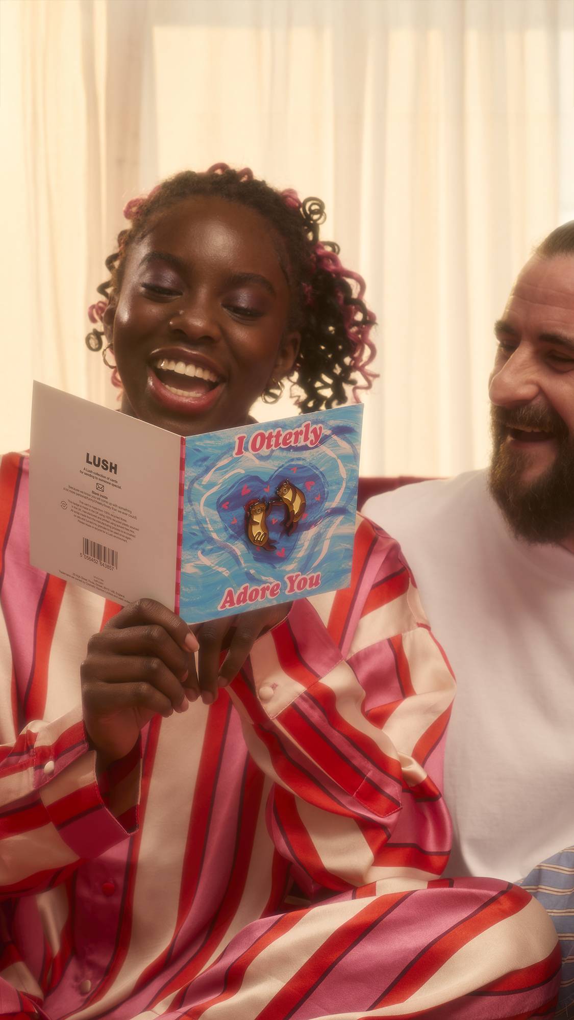 I Otterly Adore You Greeting Card With Pins