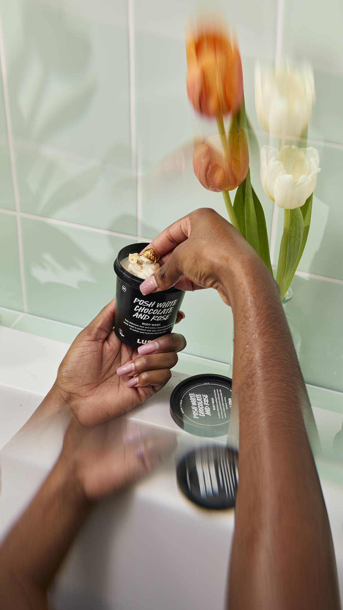 Nettoyant corporel Posh White Chocolate And Rose