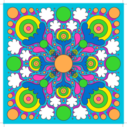 An image of LUSH - Psychedelic Summer Knot Wrap