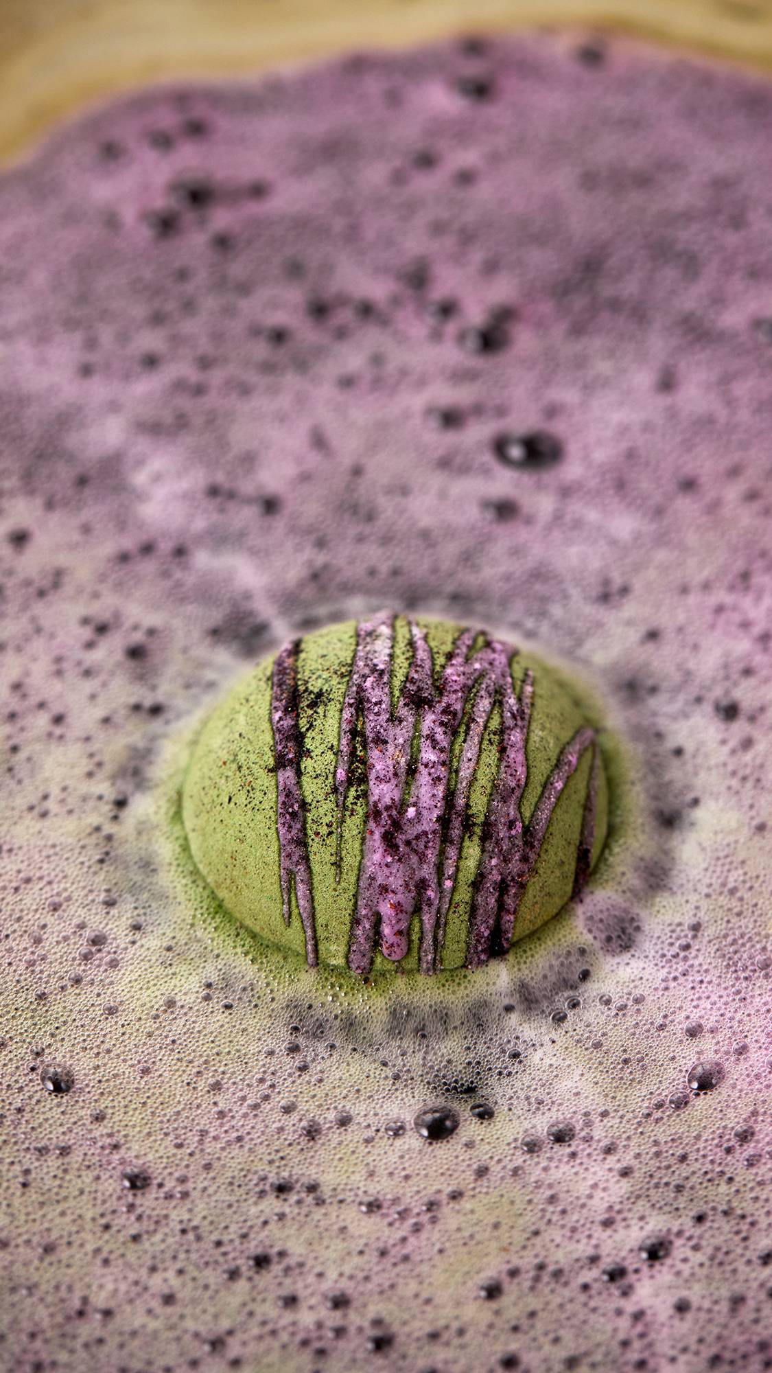 Blueberry Matcha Oat Latte Bath Bomb