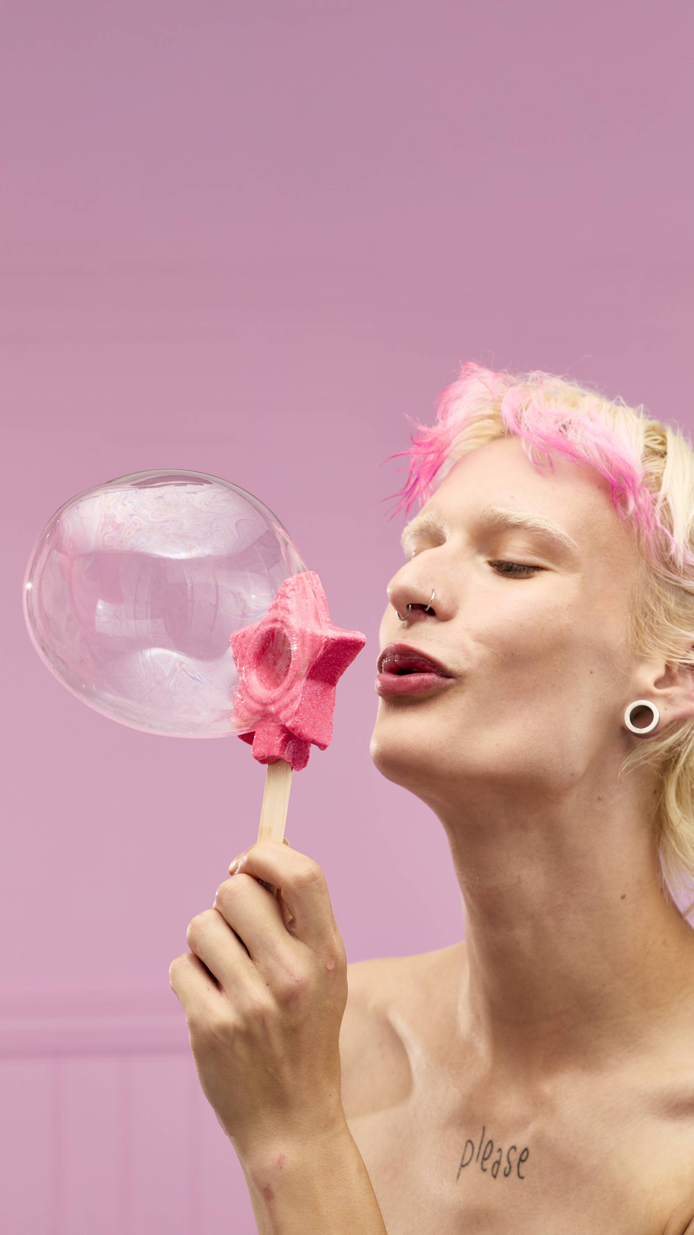 Snow Fairy Wand Bubble Blower