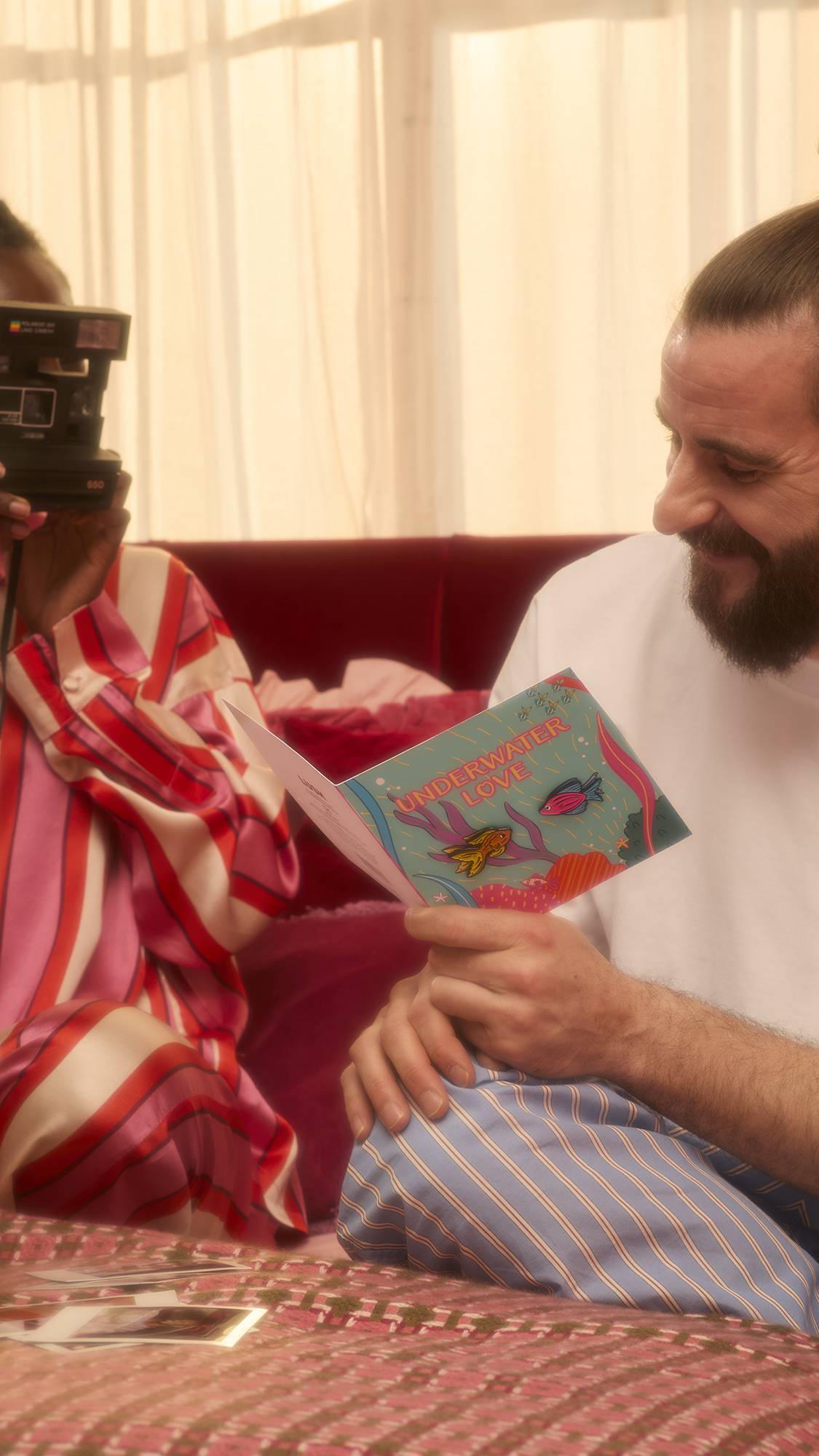Underwater Love Greeting Card With Pins