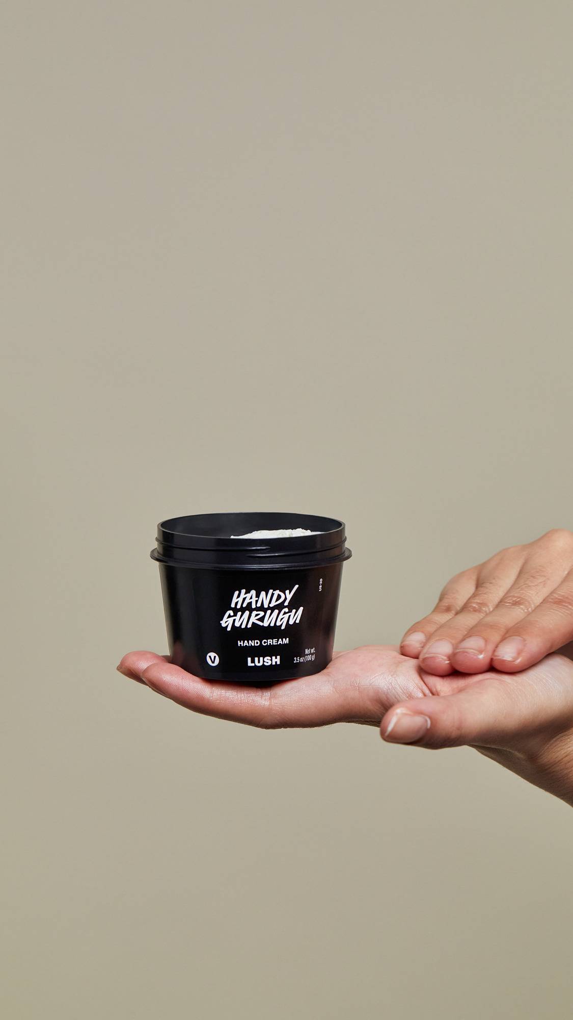 An image of LUSH | Handy Gurugu | Hand Cream | Dry Hand Product | Moisturising & Softening B...