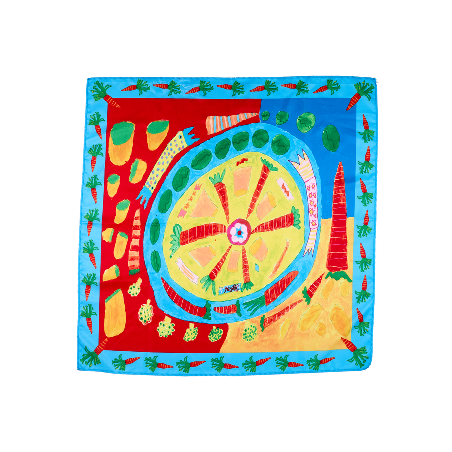 Emballage de tissu Veggie Christmas Dinner