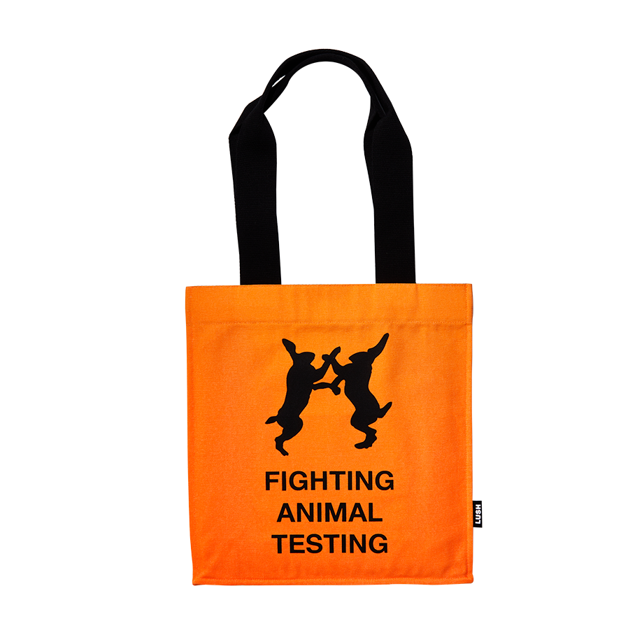 Fighting Animal Testing Orange | Canvas Bag