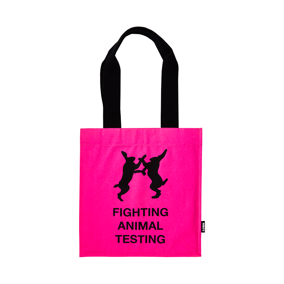 Fighting Animal Testing Pink | Canvas Bag