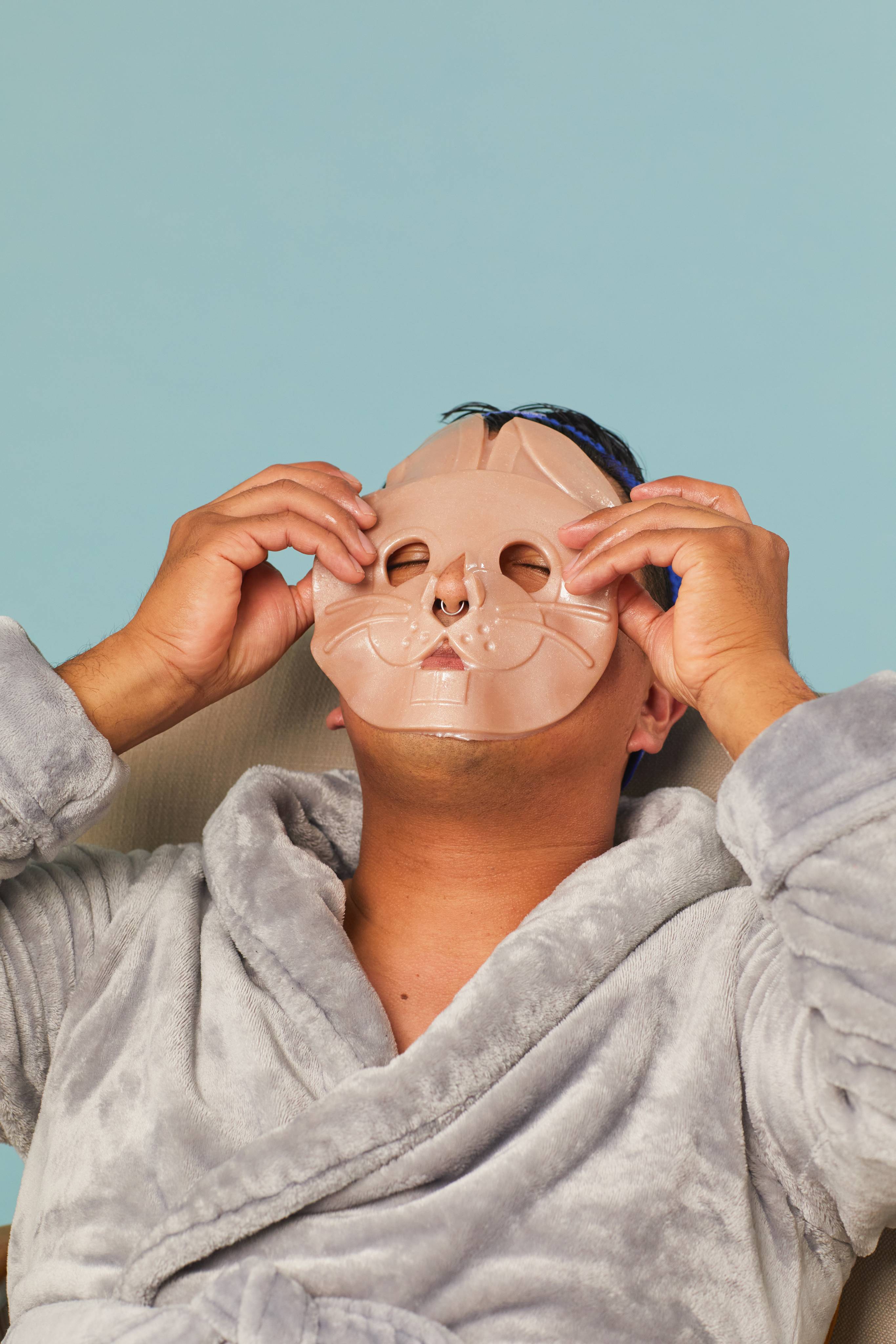 Masque en feuille Bunny