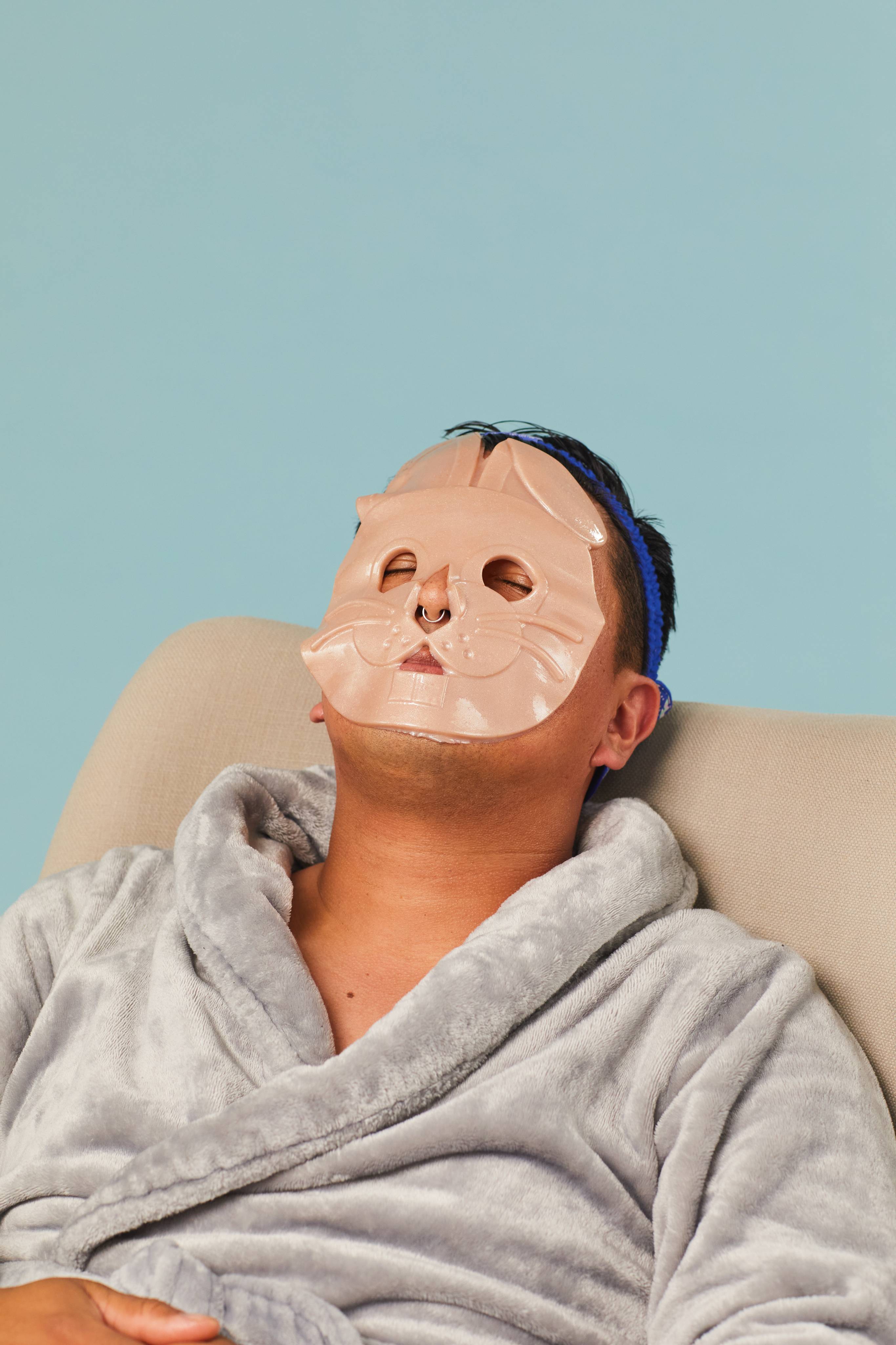 Masque en feuille Bunny