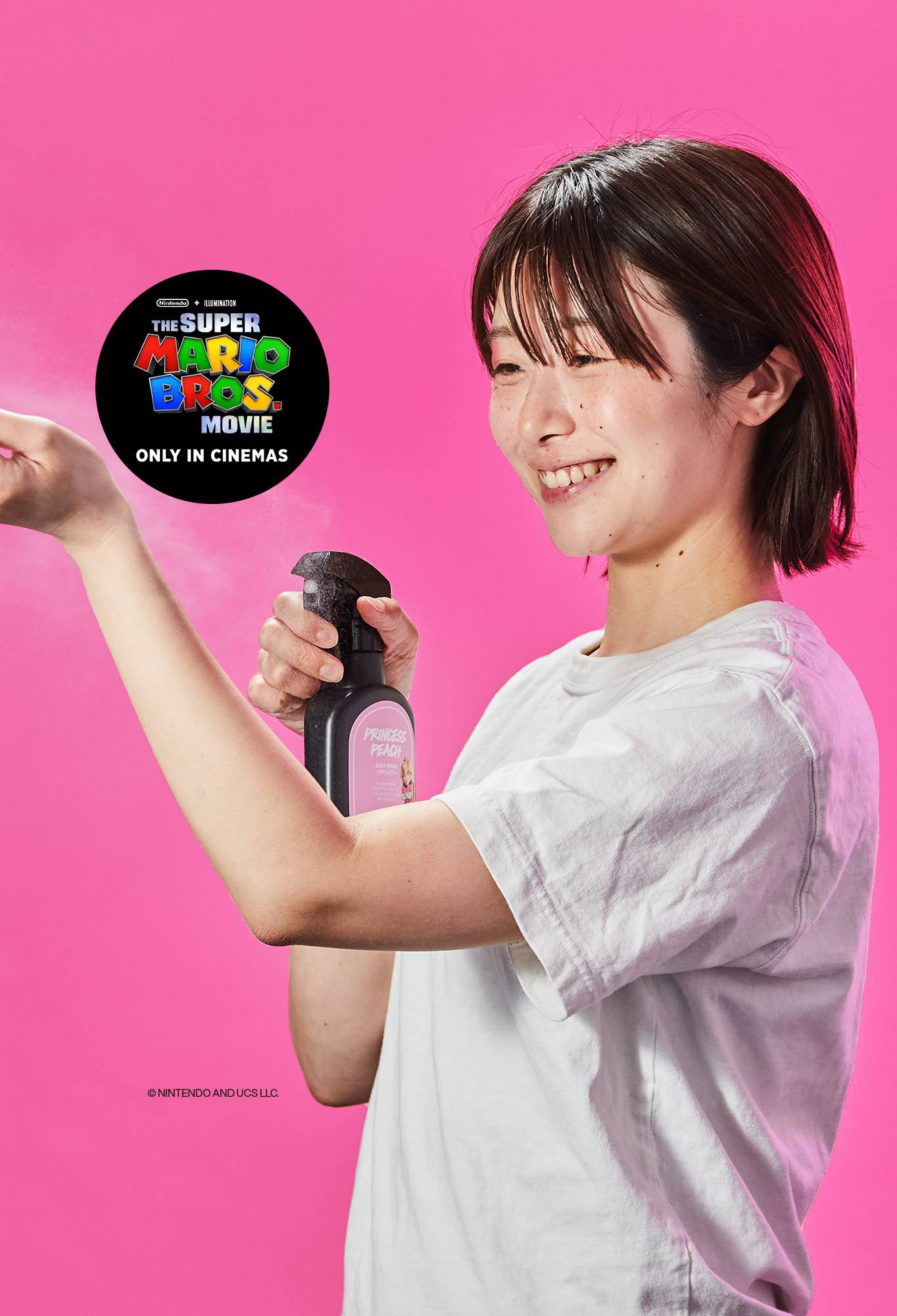ピーチ姫 ボディスプレー | ザ・スーパーマリオブラザーズ・ムービー