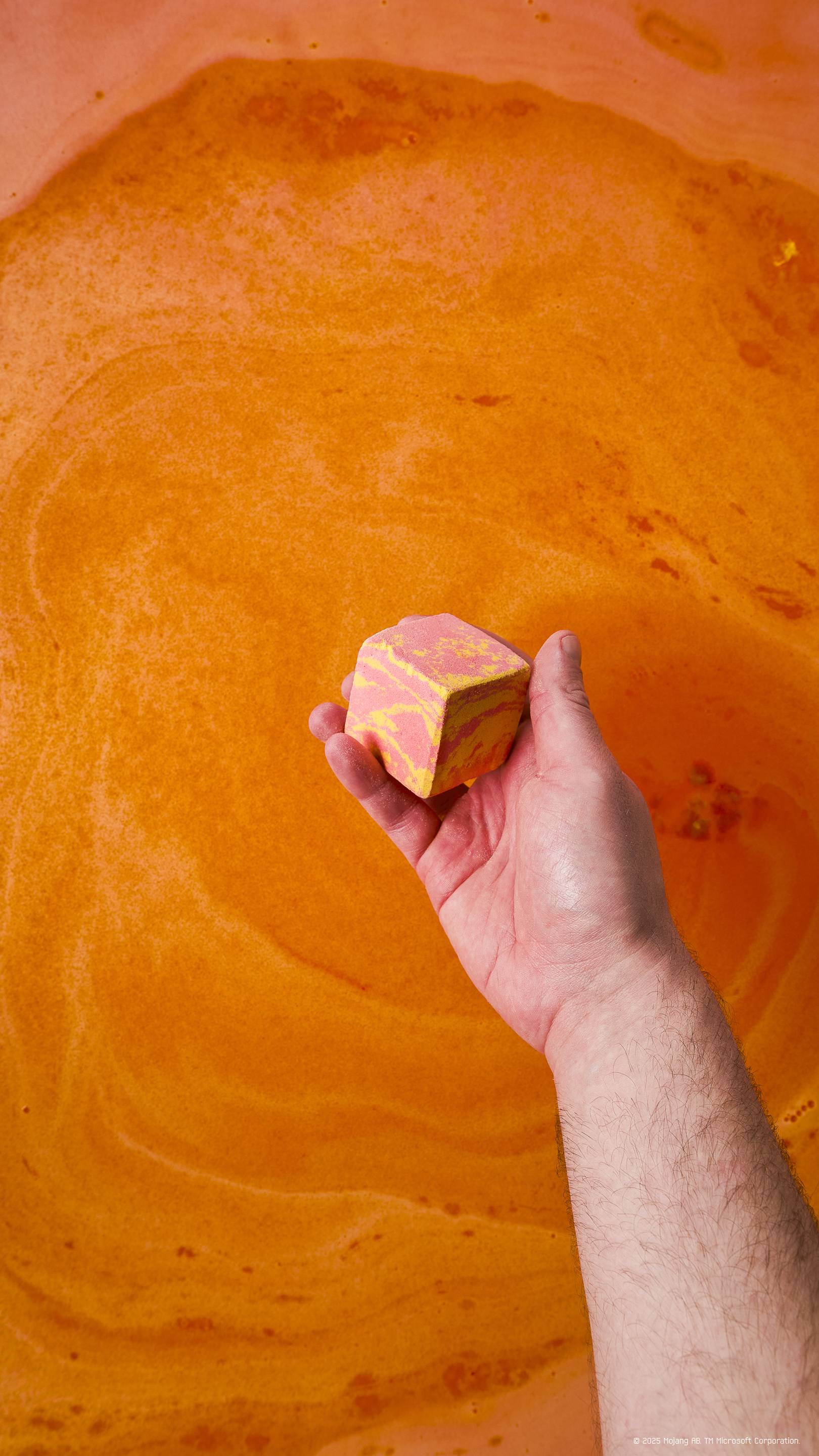 Lava Block Bath Bomb