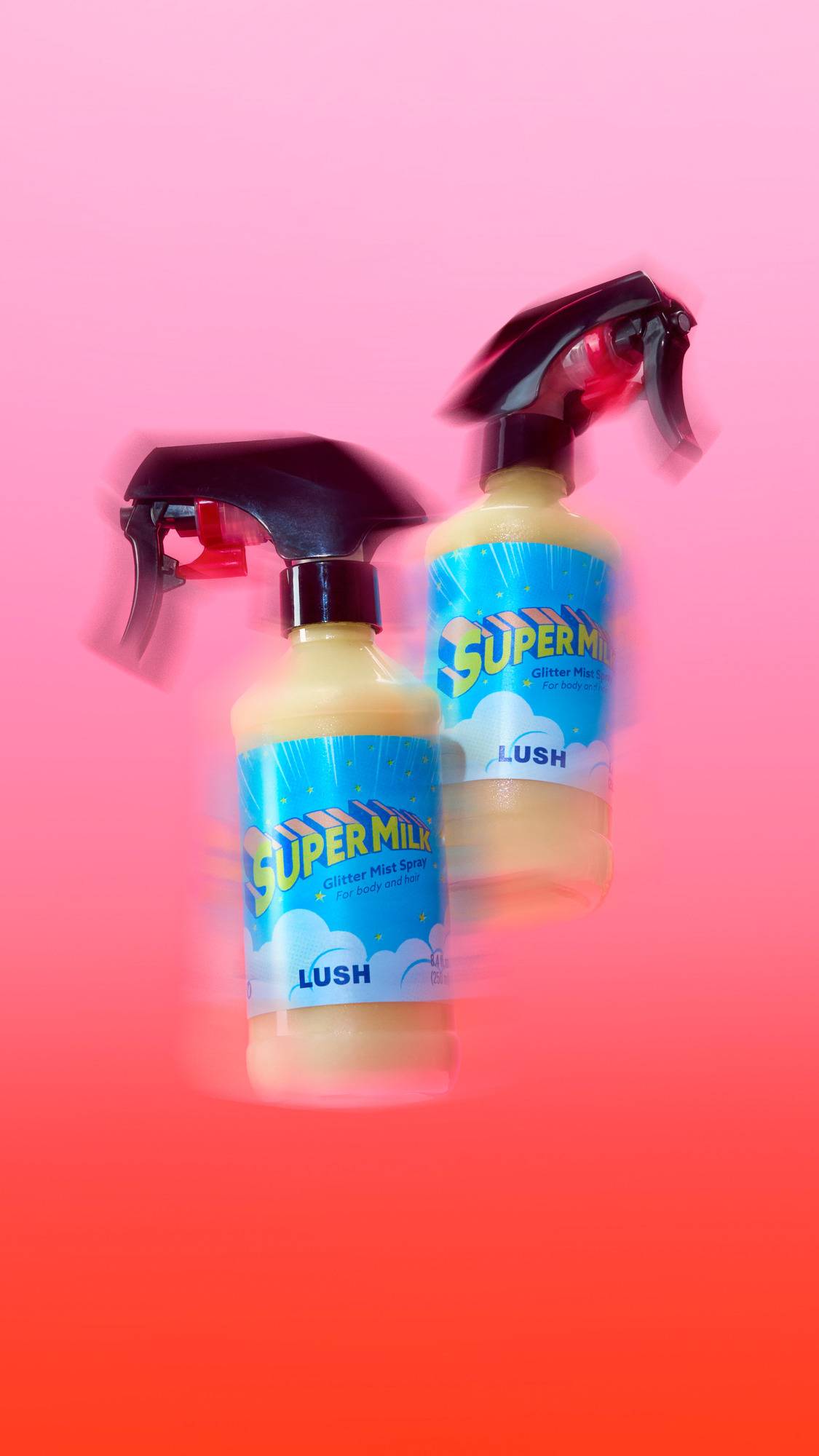 ル・カレスモア　スーパーミルク Super Milk Glitter Mist Spray | LUSH