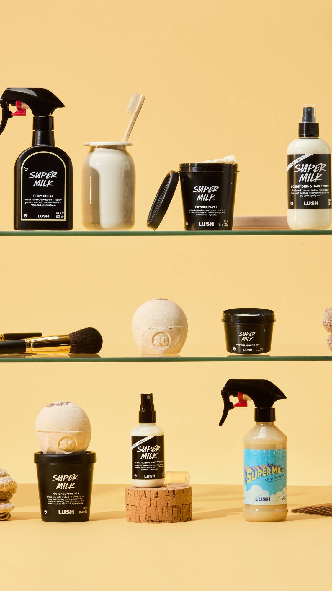 スーパーミルキー ヘアプライマー ヘアミスト | LUSH