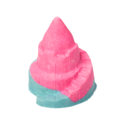 Castle in the Clouds. A pink and blue castle shaped bubble bar, complete with spiral staircase.