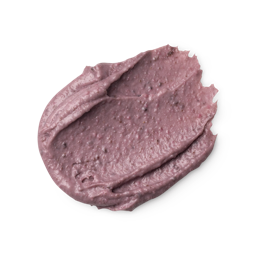 A swatch of Beauty Sleep face and body mask - dusty pink, thick and slightly textured (just visible are ground aduki beans).