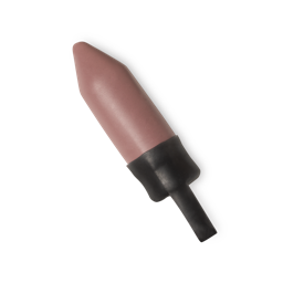 Beit-ed-Dine. A rustic rosy-nude lipstick refill, protected by a wax outer layer, which features a tab for easy removal.