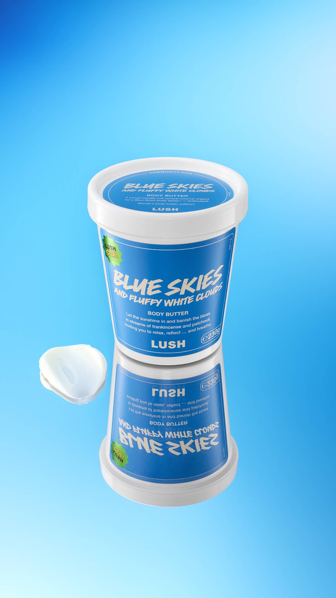 Blue Skies And Fluffy White Clouds Body Butter