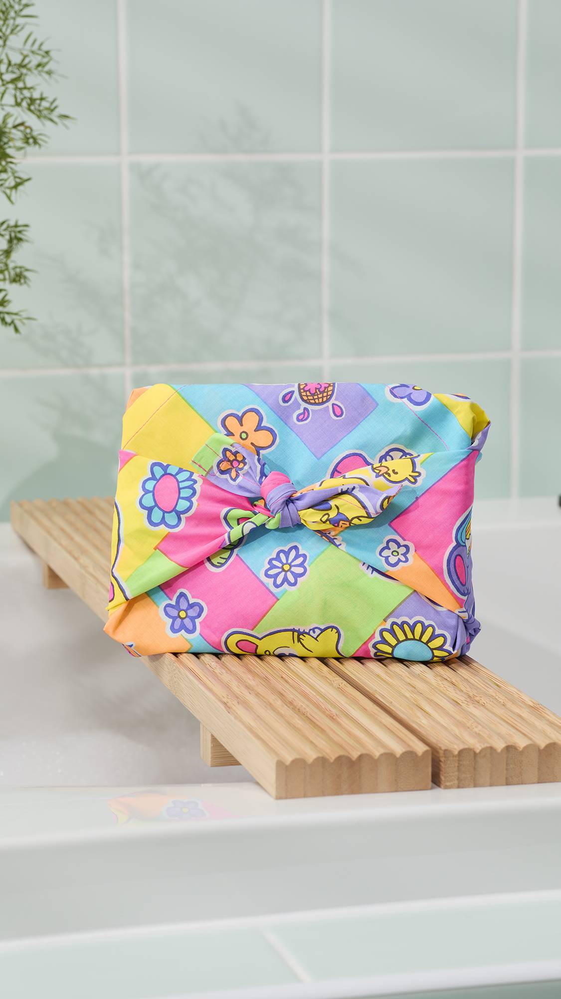 Bunnies Picnic Knot Wrap