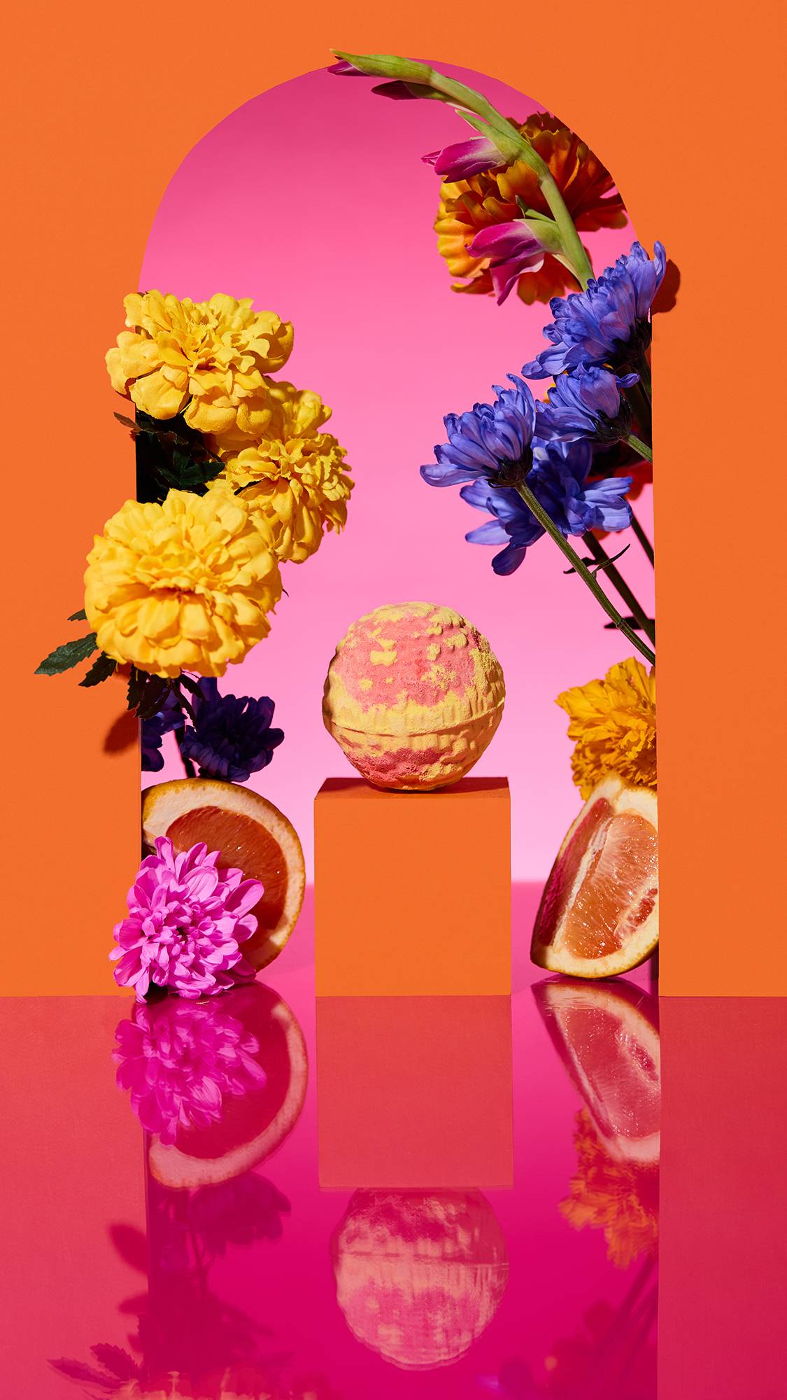 Cempasúchil Bath Bomb
