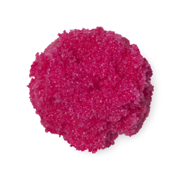 A sample of fuchsia pink Cherry sugar lip scrub.