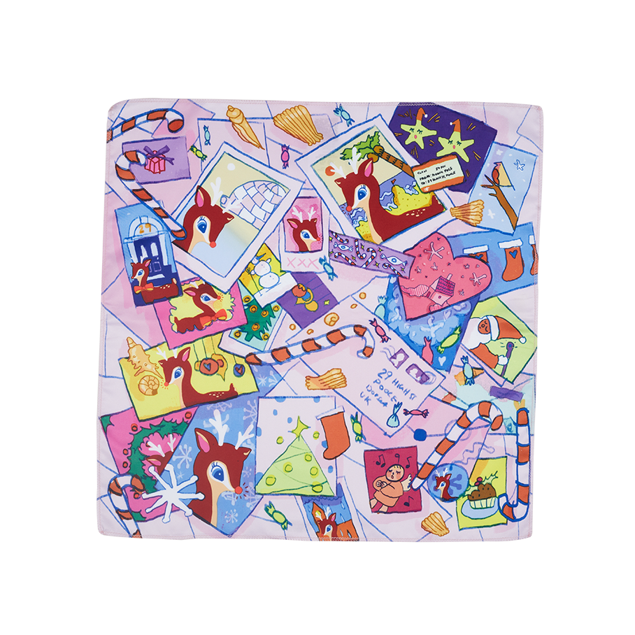 Christmas Deer Travels Knot Wrap