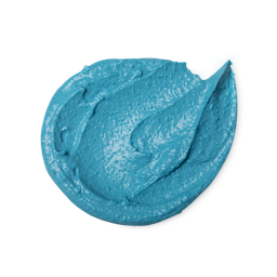 A swatch of finely textured, aqua blue coloured Don't Look At Me face mask.
