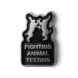 An image of LUSH - Fighting Animal Testing   Pin