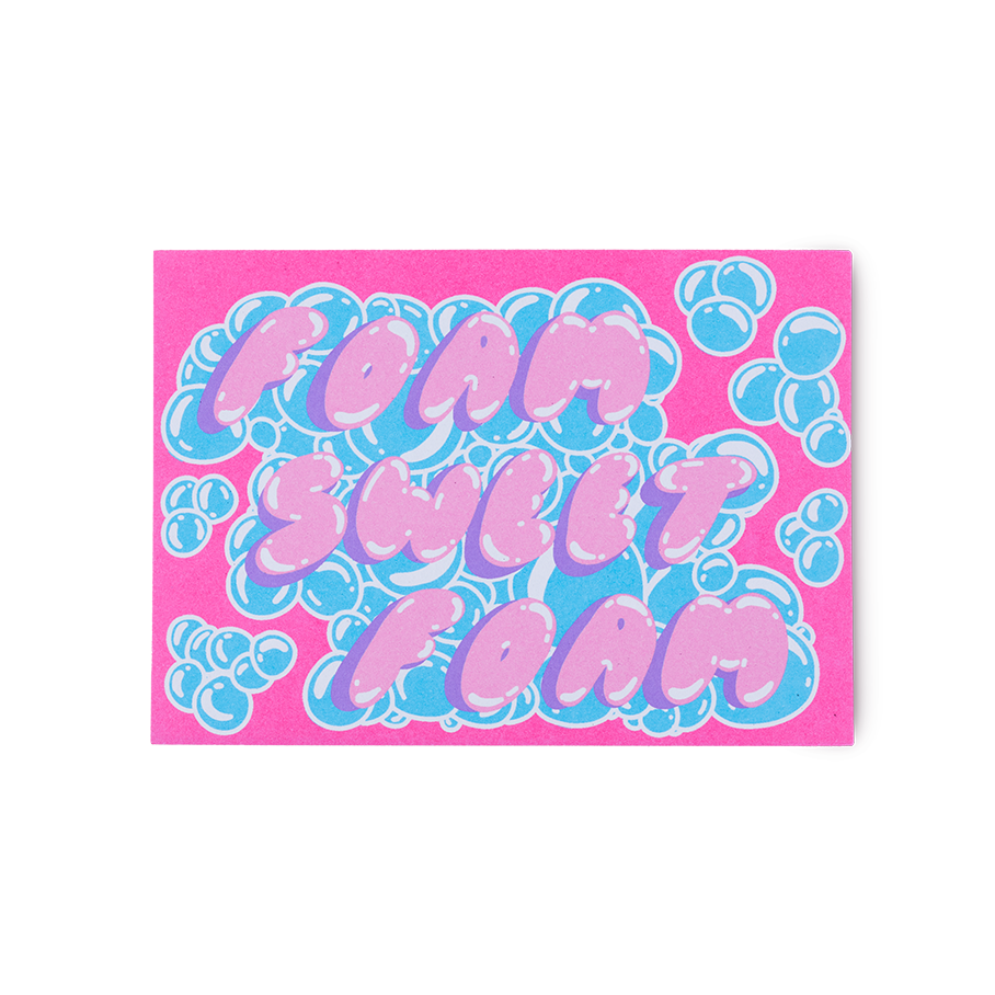 Foam Sweet Foam | Postcard