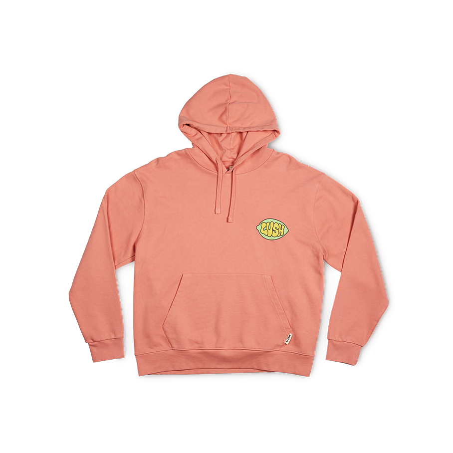 Fresh Values Coral Hooded Sweatshirt