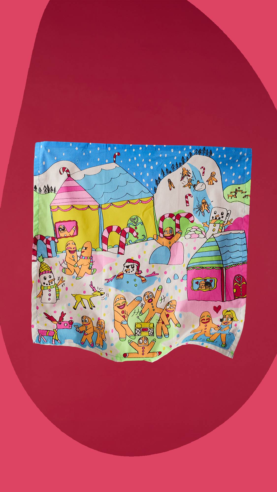 Emballage de tissu Gingerbread Party