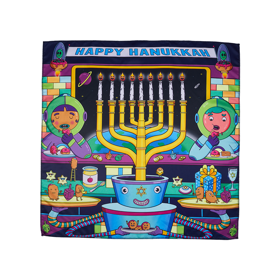 Happy Hanukkah Knot Wrap