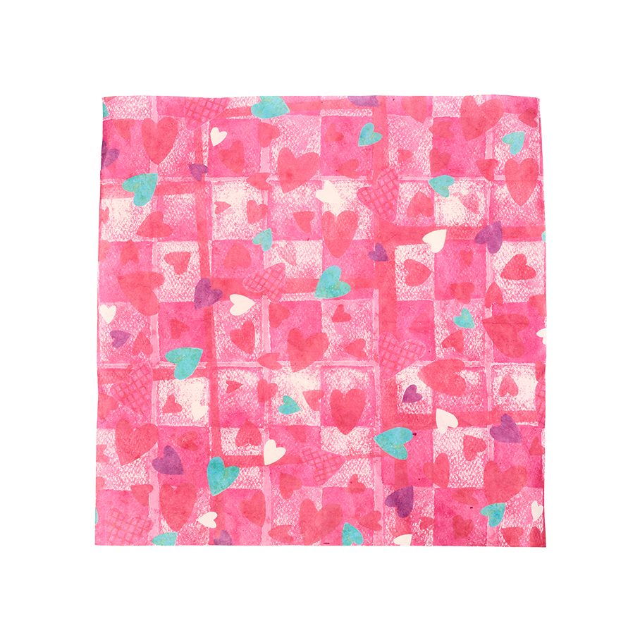 Emballage de tissu Hearts