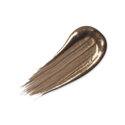A swatch of shimmery bronze liquid eyeliner.