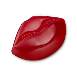 Kiss Me Quick. A thick, red shower jelly in the shape of puckered-up, ruby-red lips. 