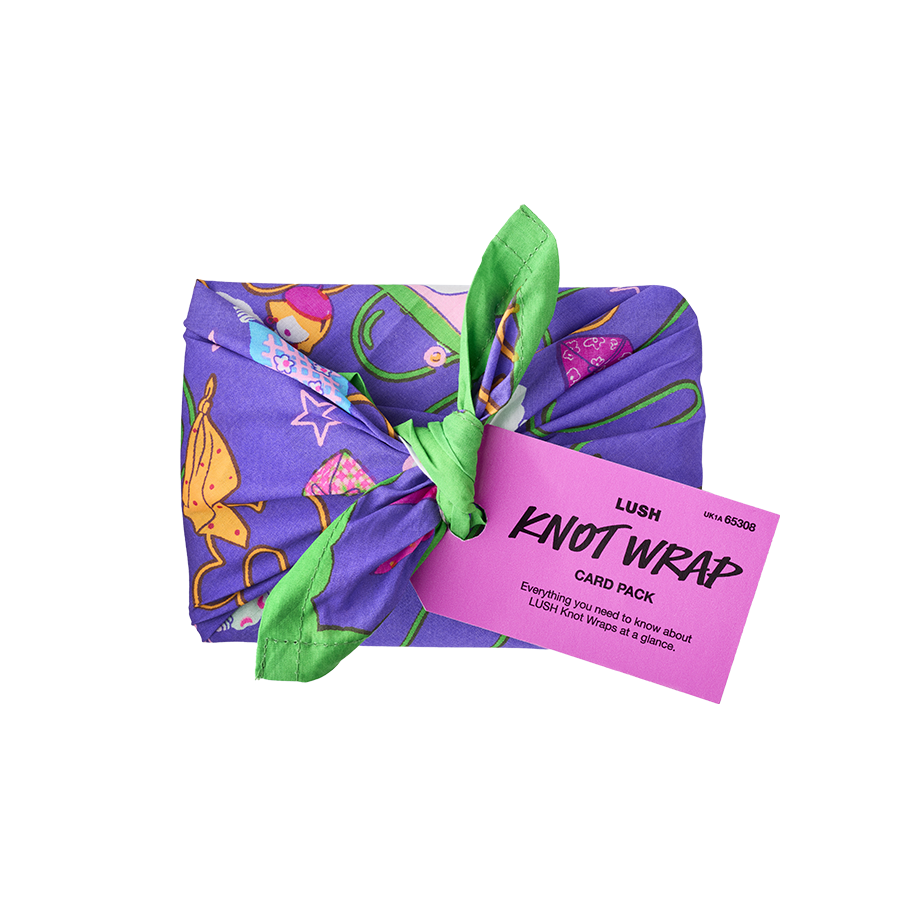 LUSH KNOT WRAP CARD PACK | ノットラップ カードパック（風呂敷の使用